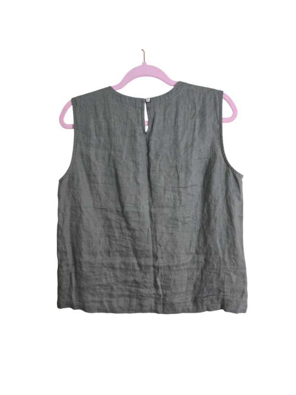 Quince 100% European Linen Tank Light Cargo Size M - Picture 3 of 11